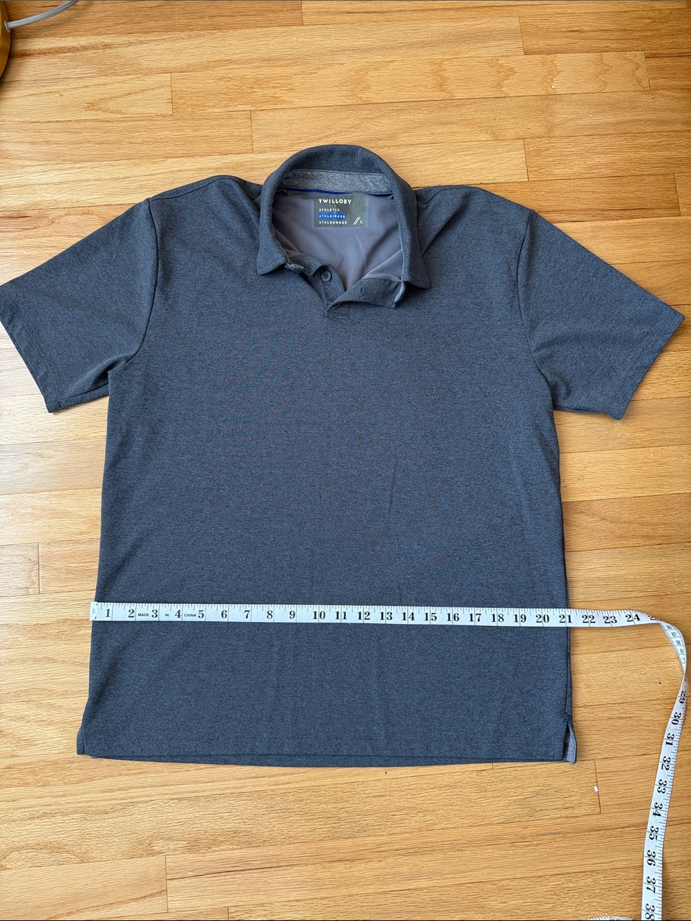 Willow & Clay Men's Charcoal Short-Sleeve Polo